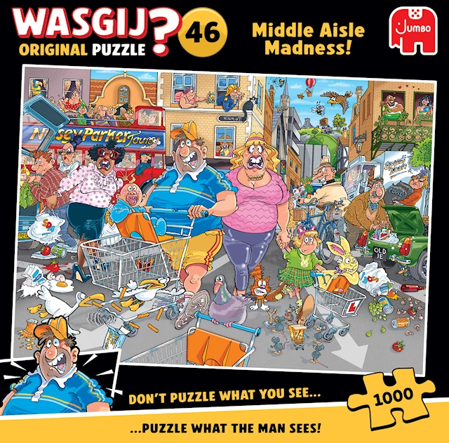Wasgij Original 46 Keskikäytävän hulluus! Palapeli 1000 palaa