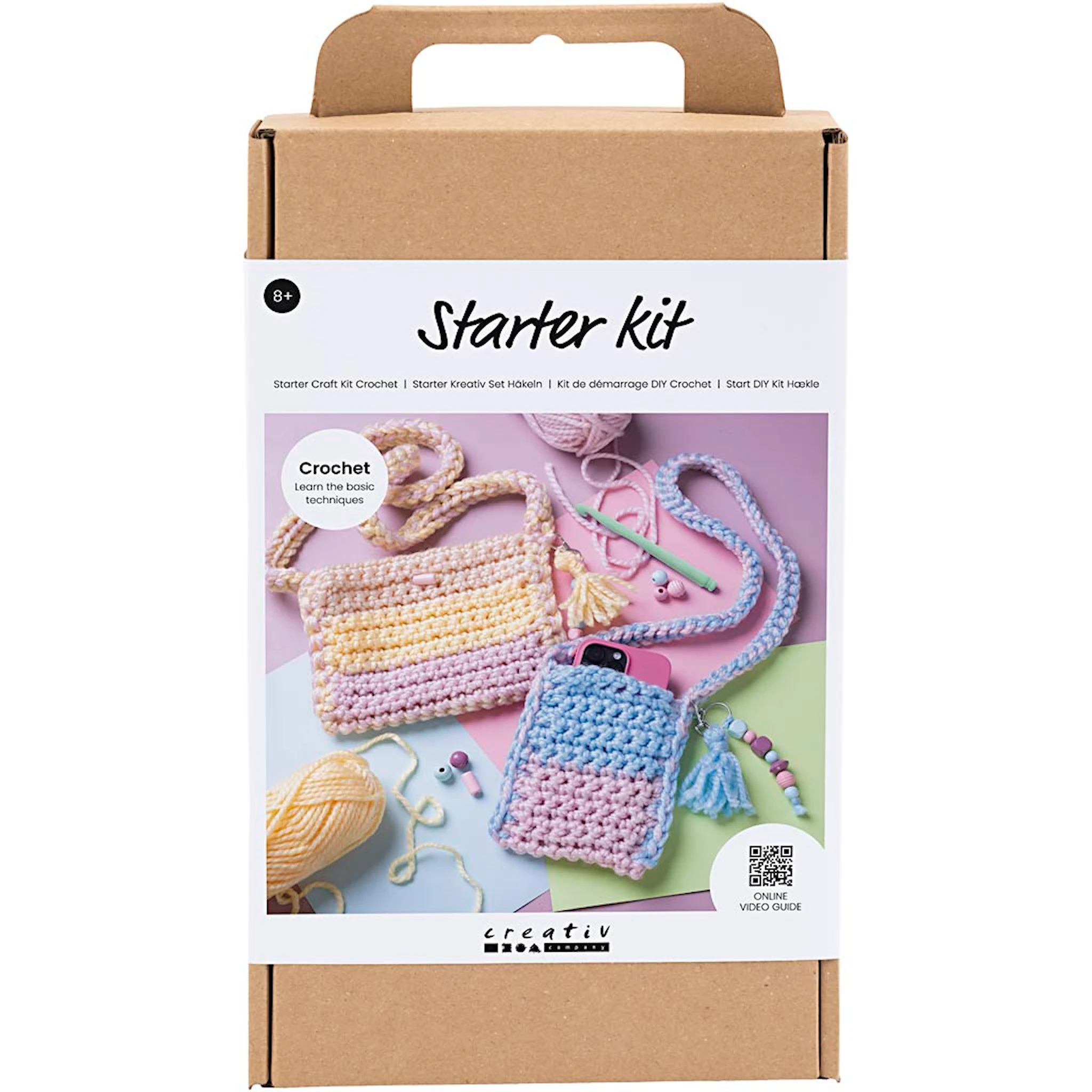 Produktbilde for Start DIY Kit Hekling, Vesker, ass. farger, 1 pk.