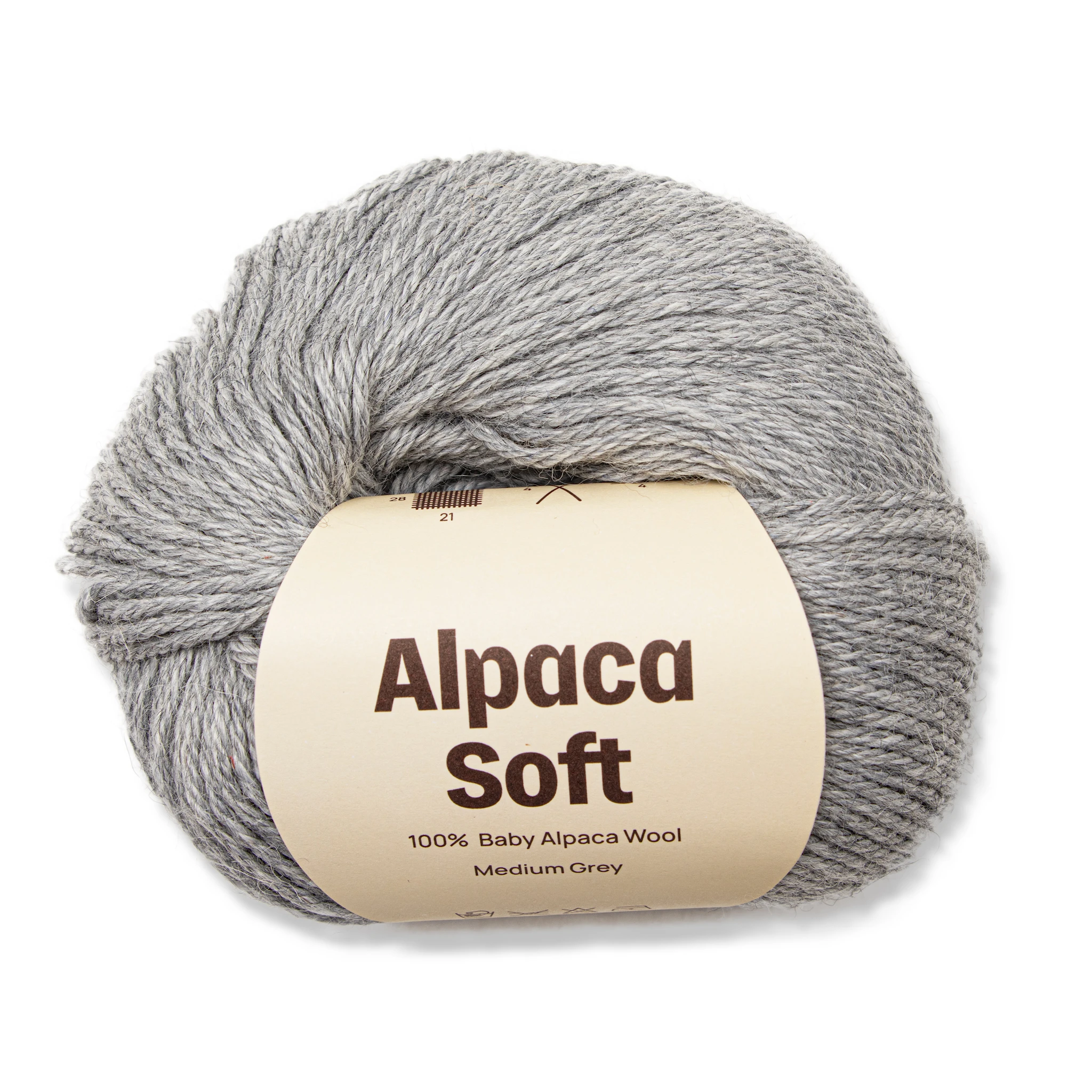 Produktbild för Alpacka Soft 50g Medium Grey A236 Adlibris