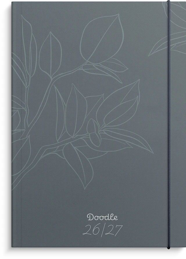 Kalender 26/27 Doodle inbunden Burde