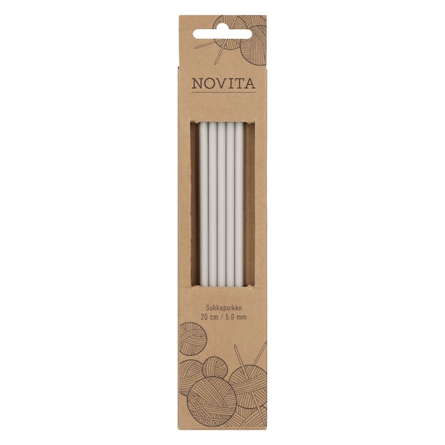 Tuotekuva 1 - Sukkapuikot Alumiini 20 cm 5.0 Novita