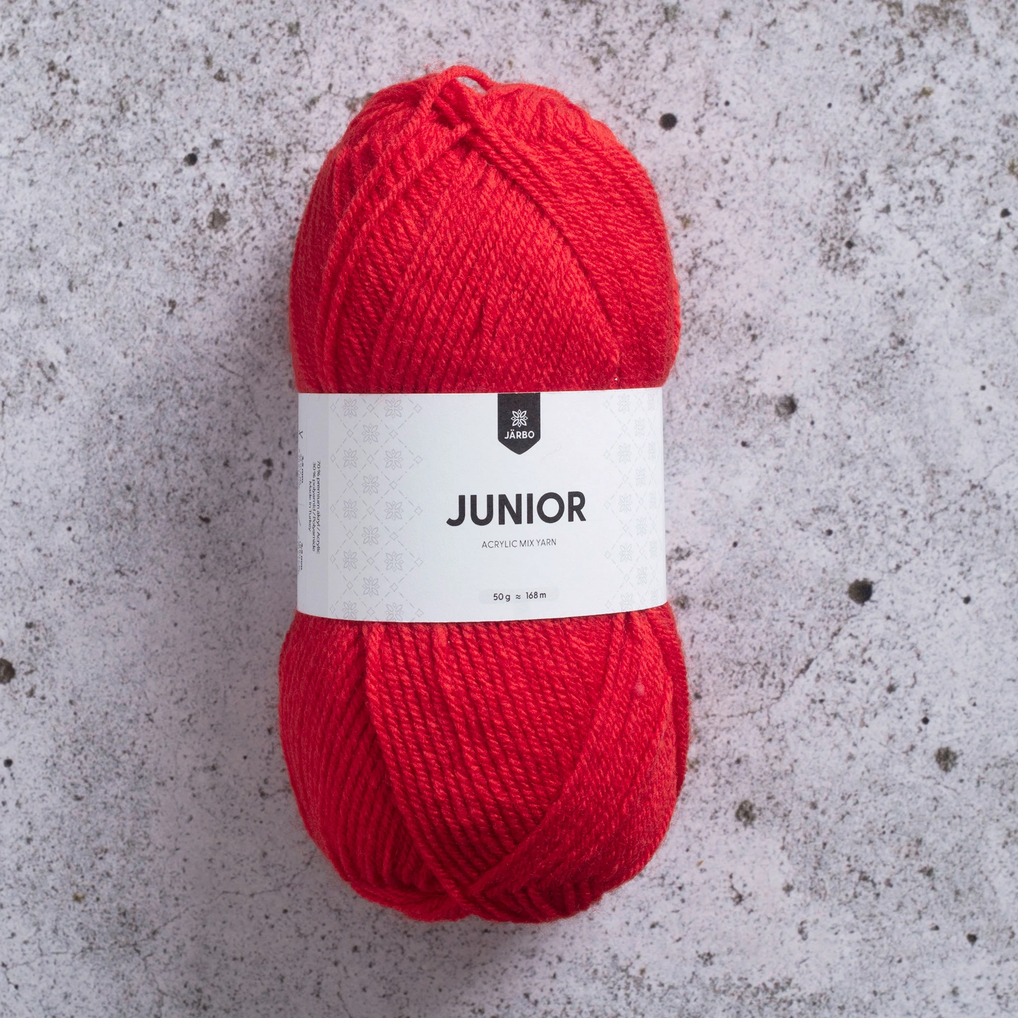 Tuotekuva ille Junior Akryylisekoitelanka 50 g Punainen (67012) Järbo
