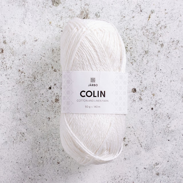 Nya Colin bomull lin mix 50 gr White Milk 132 Järbo