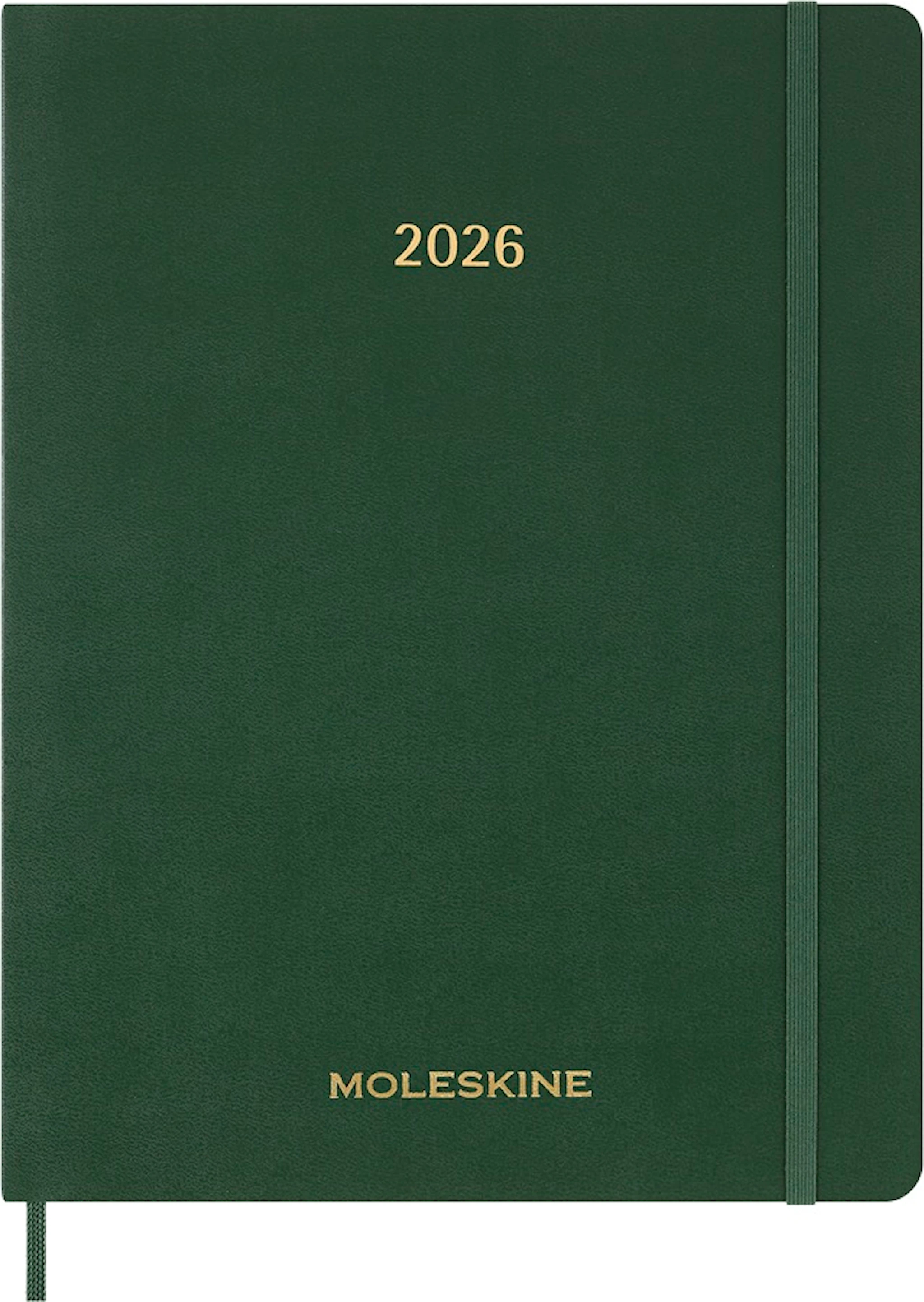 Tuotekuva ille Kalenteri 2026 Essential Planner Weekly Vertical XXL Myrtle Green Moleskine