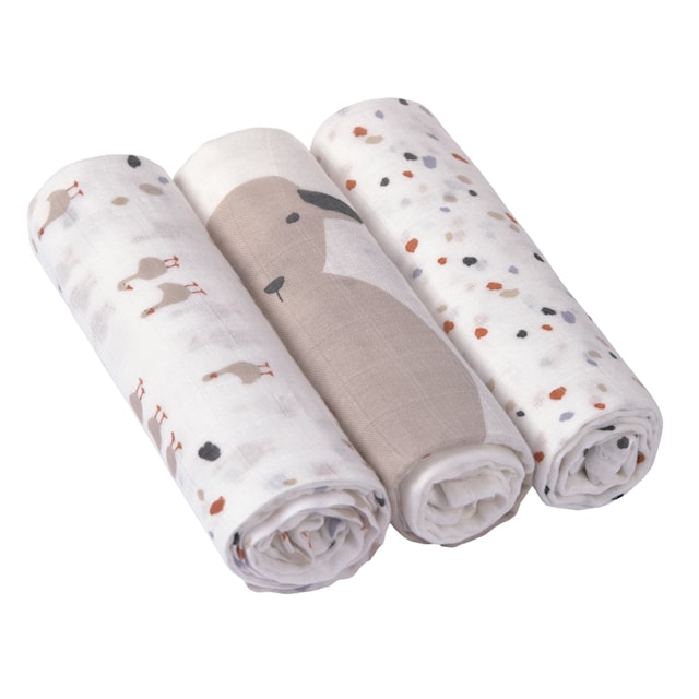 Produktbilde 1 for Babyteppe 80x80 cm Tiny Farmer Speckles Lässig 3-Pack