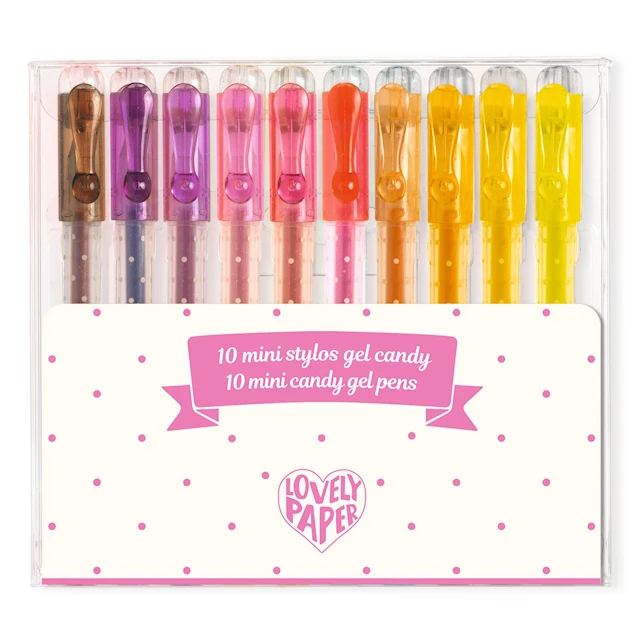 Kynäsetti Candy Geelikynät 10 kpl Djeco