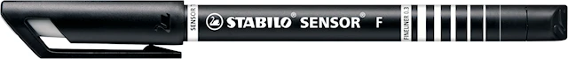 Fineliner STABILO Sensor Blister Musta