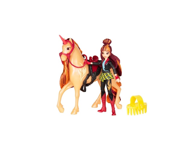 Tuotekuva 1 - Valentina & Cinder nukke hevosen kanssa 11 cm Unicorn Academy