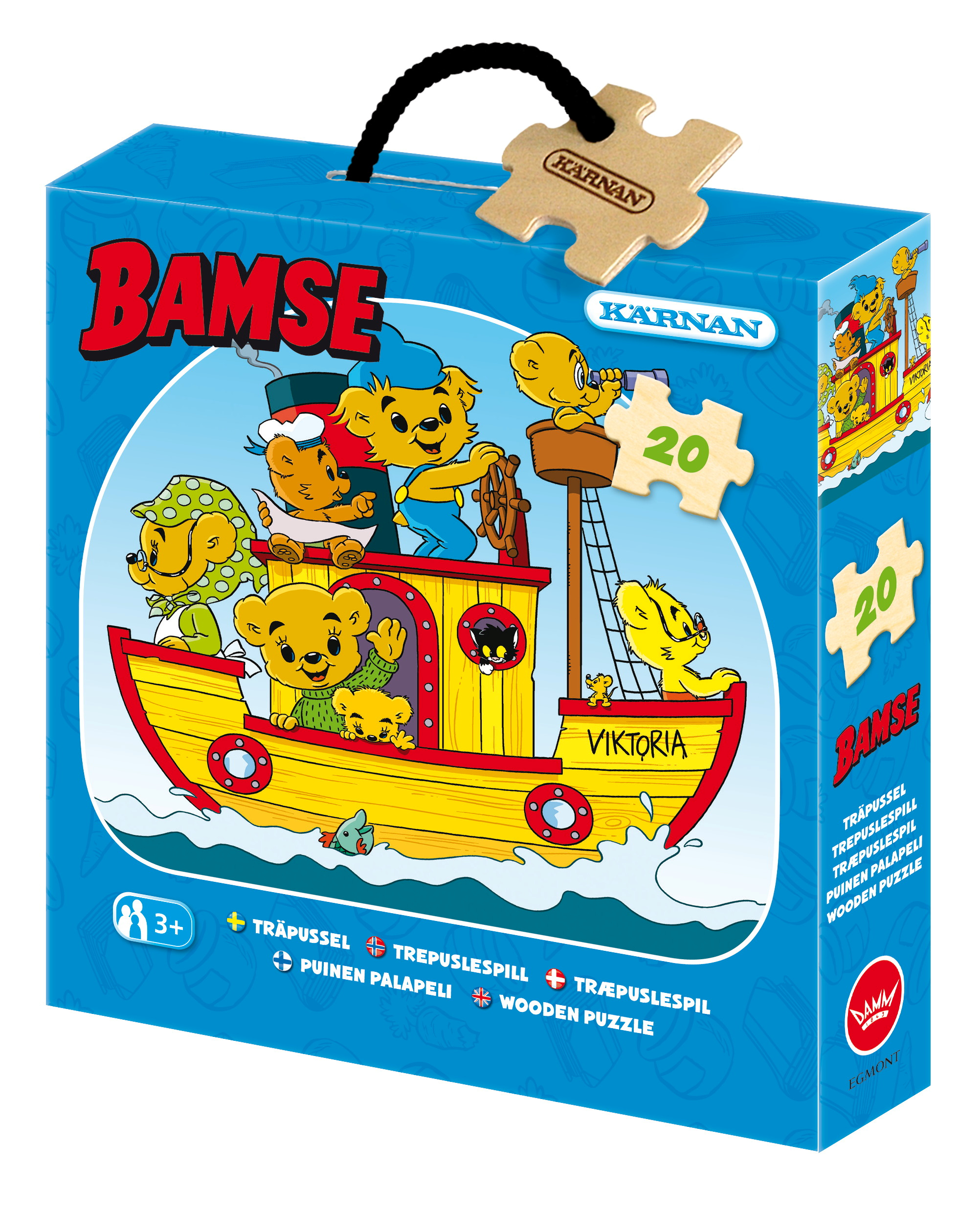 Träpussel Bamse 15 bitar, Kärnan