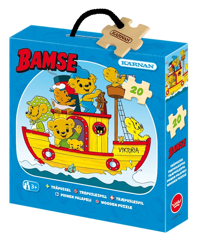 Träpussel Bamse 15 bitar, Kärnan