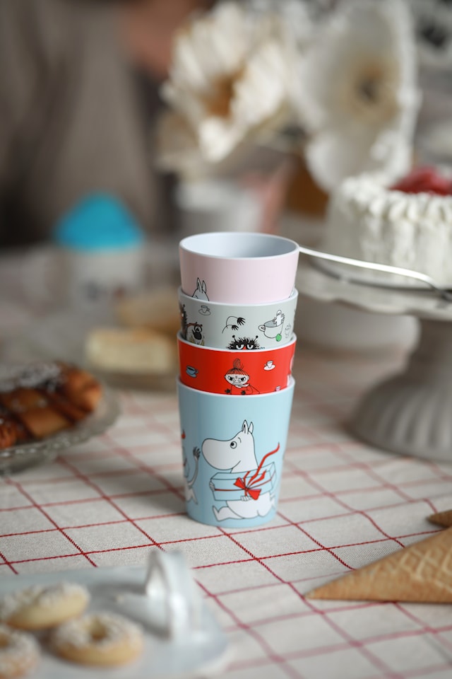 Produktbilde 2 for Mummitrollet Picknick Tumblermugg Blå Rätt Start