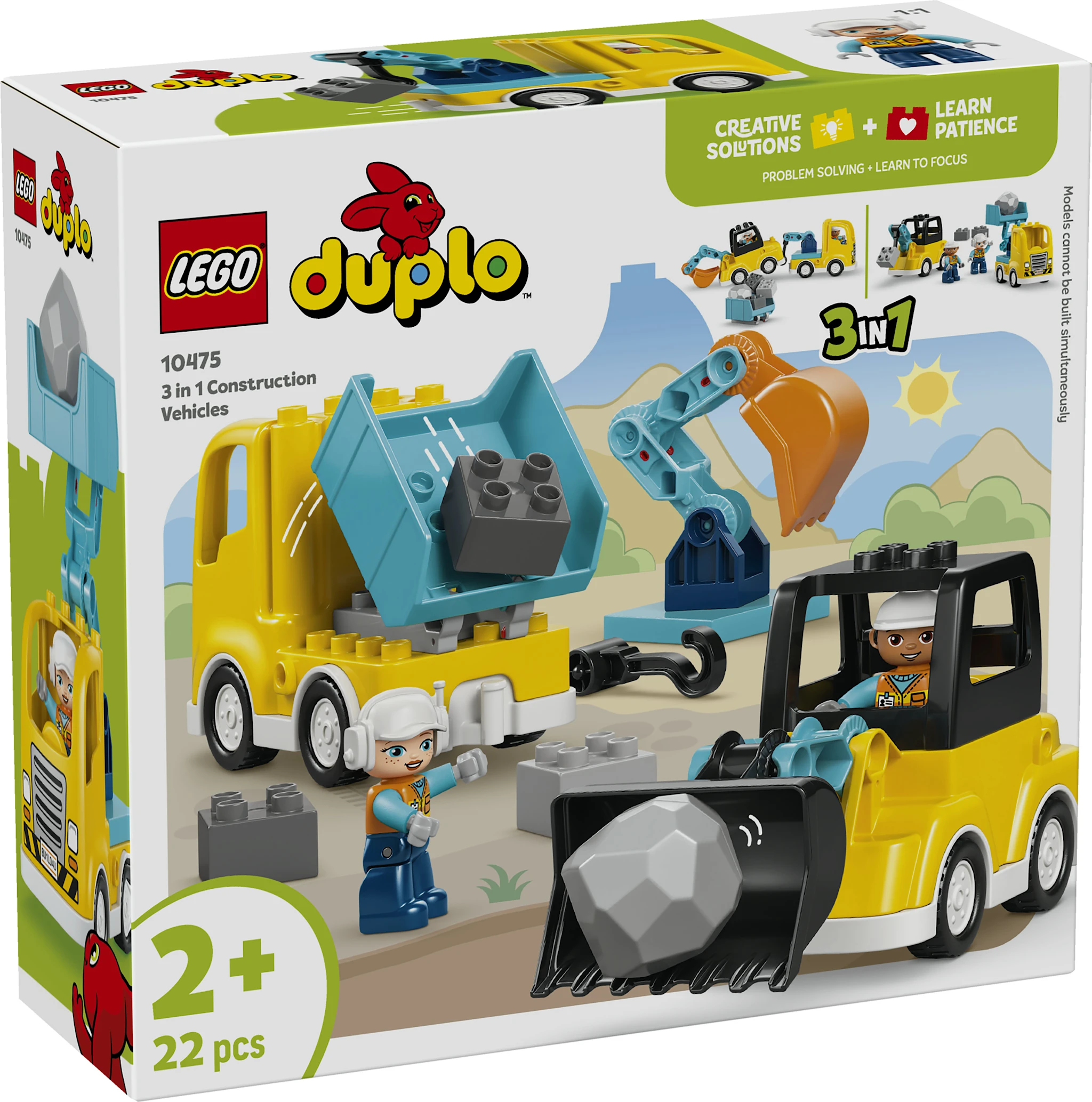 Tuotekuva ille Työmaa-ajoneuvot 3in1 LEGO® DUPLO Town (10475)