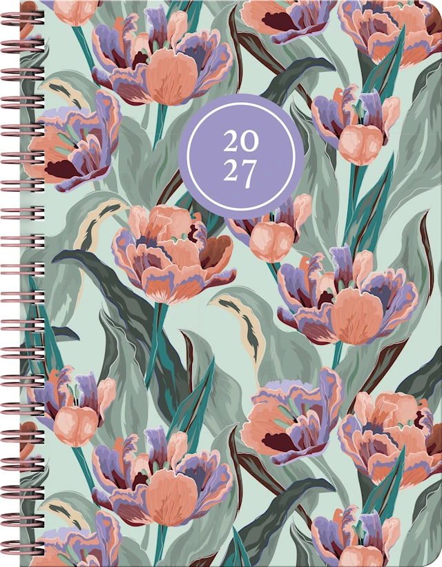 Kalender A6 Botanical 12 mån Almanacksförlaget