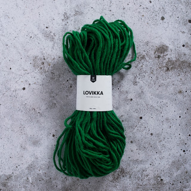 Lovikka Villalanka 100 g Joulunvihreä (7614) Järbo