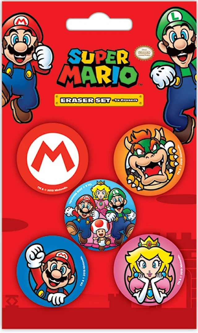Suddgummi Super Mario 5-pack