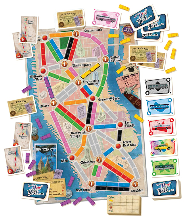 Produktbild 2 för Ticket To Ride New York (SE/FI/NO/DK)