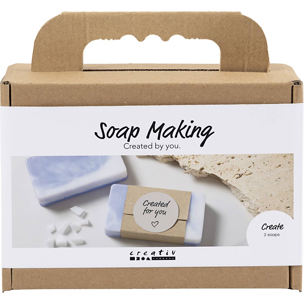 Mini DIY Kit Tvåltillverkning, fyrkantiga, ljuslila, 1 förp.
