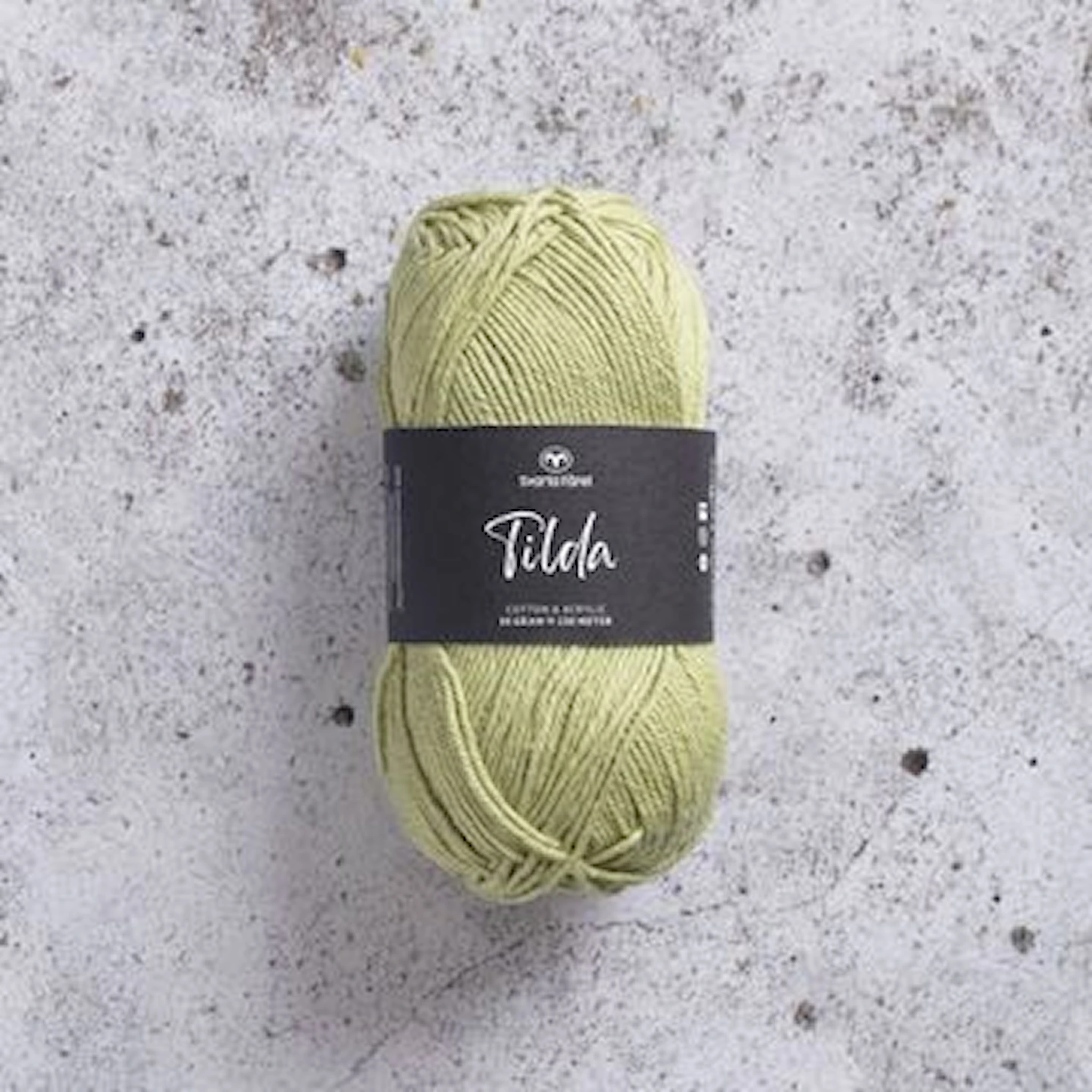 Produktbild för Tilda Garn Bomullsmix 50g Svarta Fåret