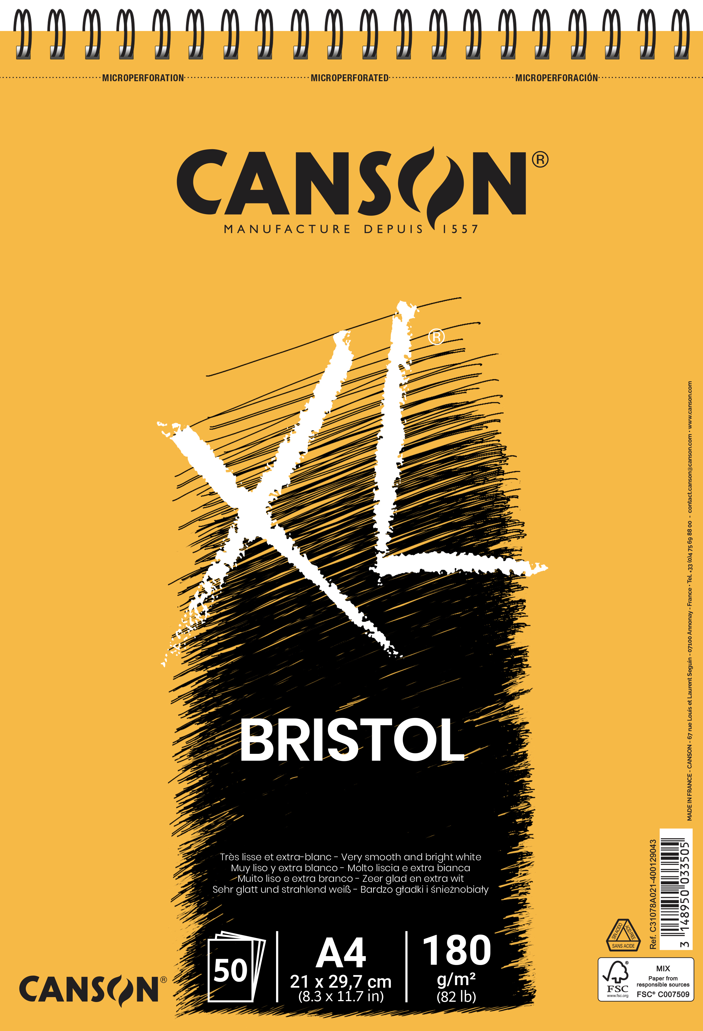 Ritblock A4 50 Ark 180g Canson