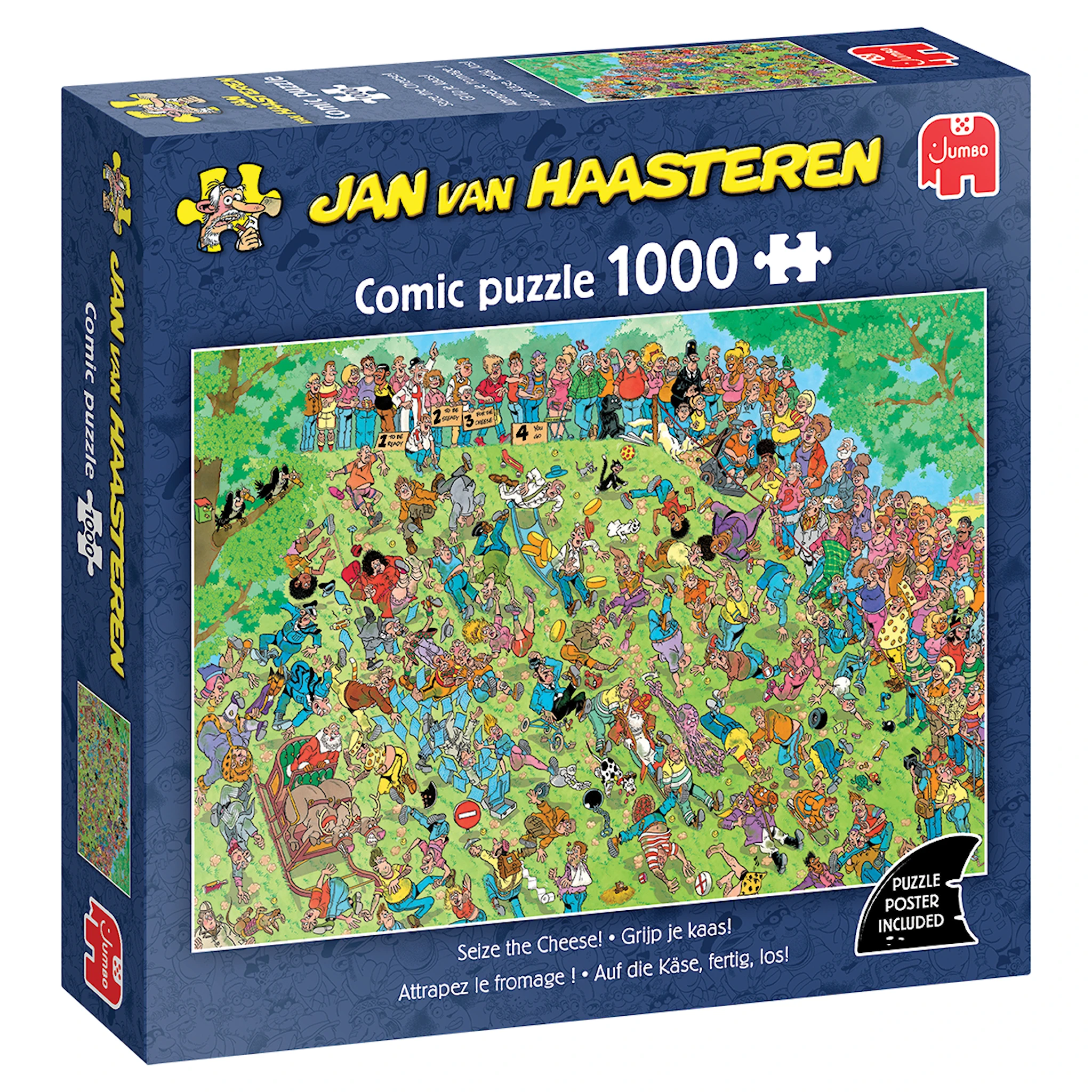 Produktbild för Jan van Haasteren - Seize the Cheese! Pussel 1000 bitar