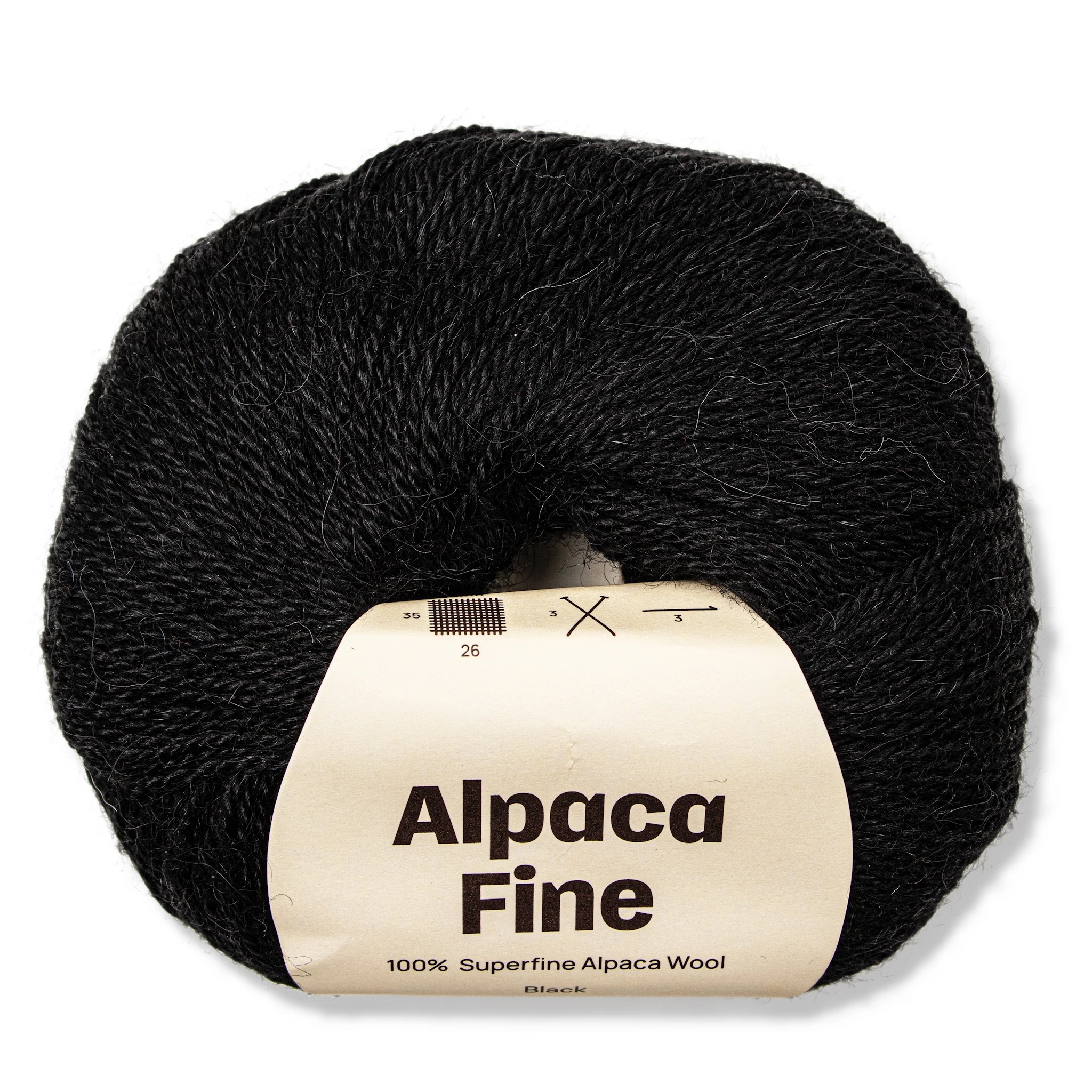 Produktbild för Alpaca Fine 50 g Black A200 Adlibris