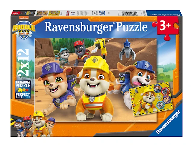 Rubble & Crew Team in Action! Palapeli 2x12 palaa, Ravensburger