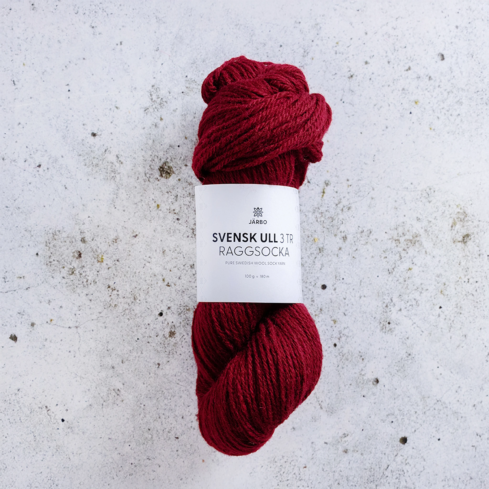 Tuotekuva ille Svensk Ull 3tr Villasukka 100 gr Jokk Berry 218 Järbo