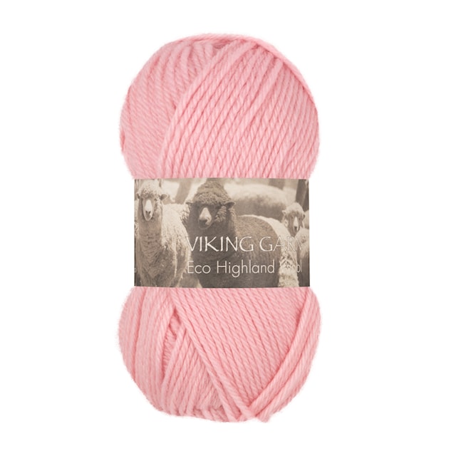 Highland Eco Wool 50 g Light Pink 263 Viking Garn