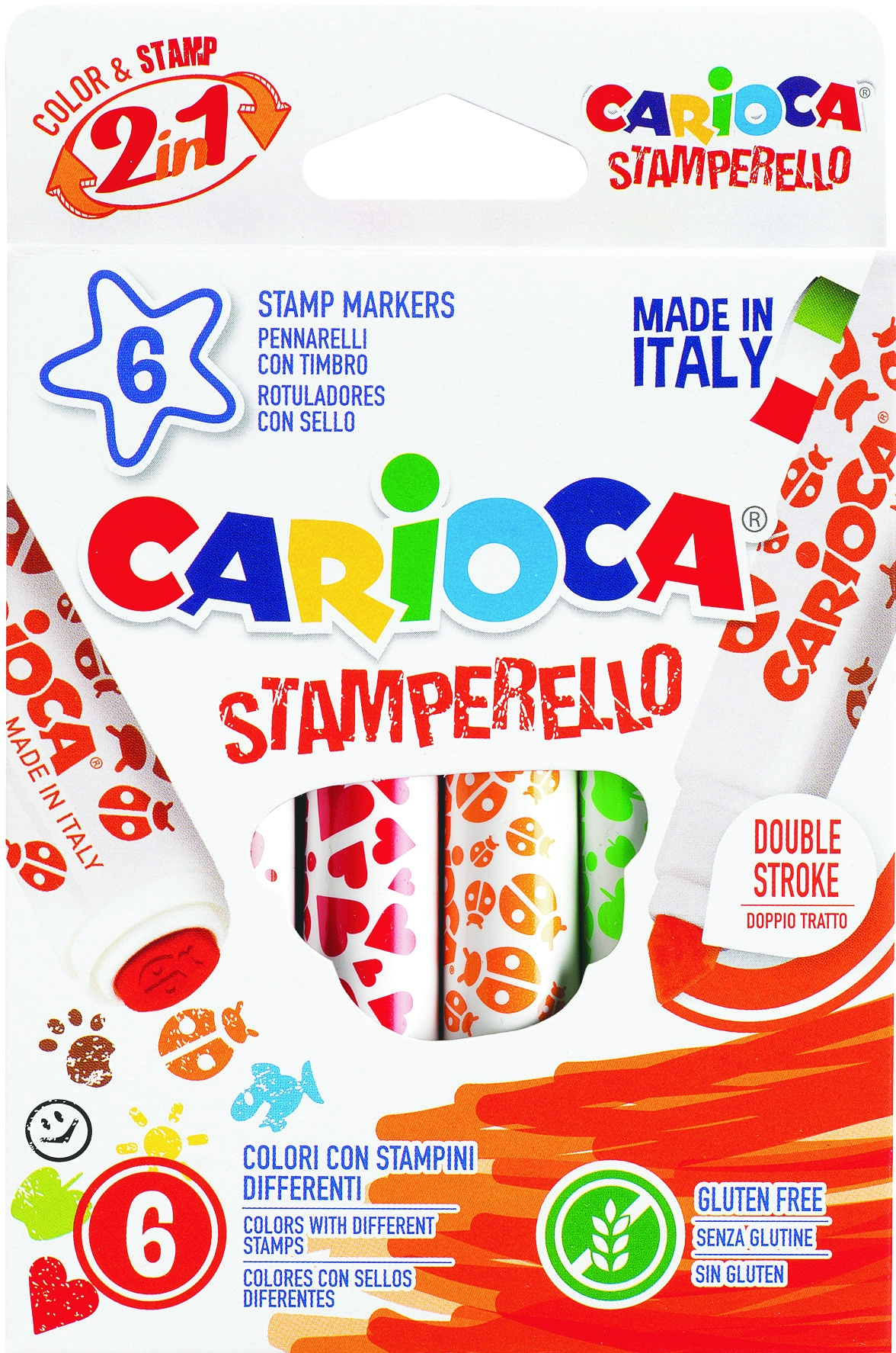 Stämpelpennor 6-p, Carioca