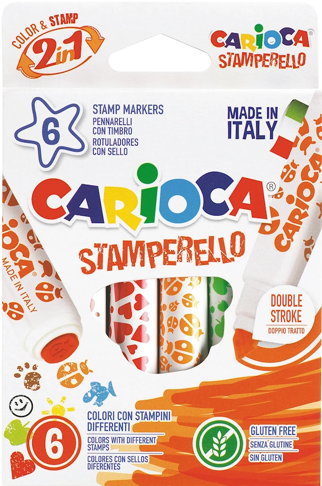 Stämpelpennor 6-p, Carioca