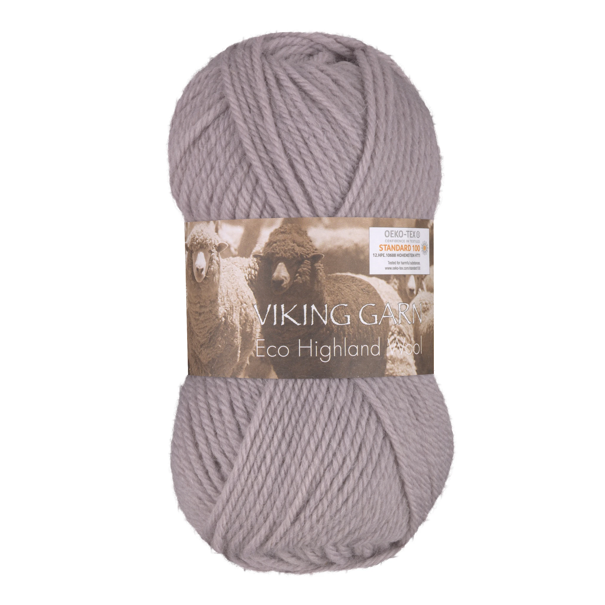 Tuotekuva ille Eco Highland Wool 50 g Utuinen liila 266 Viking Garn