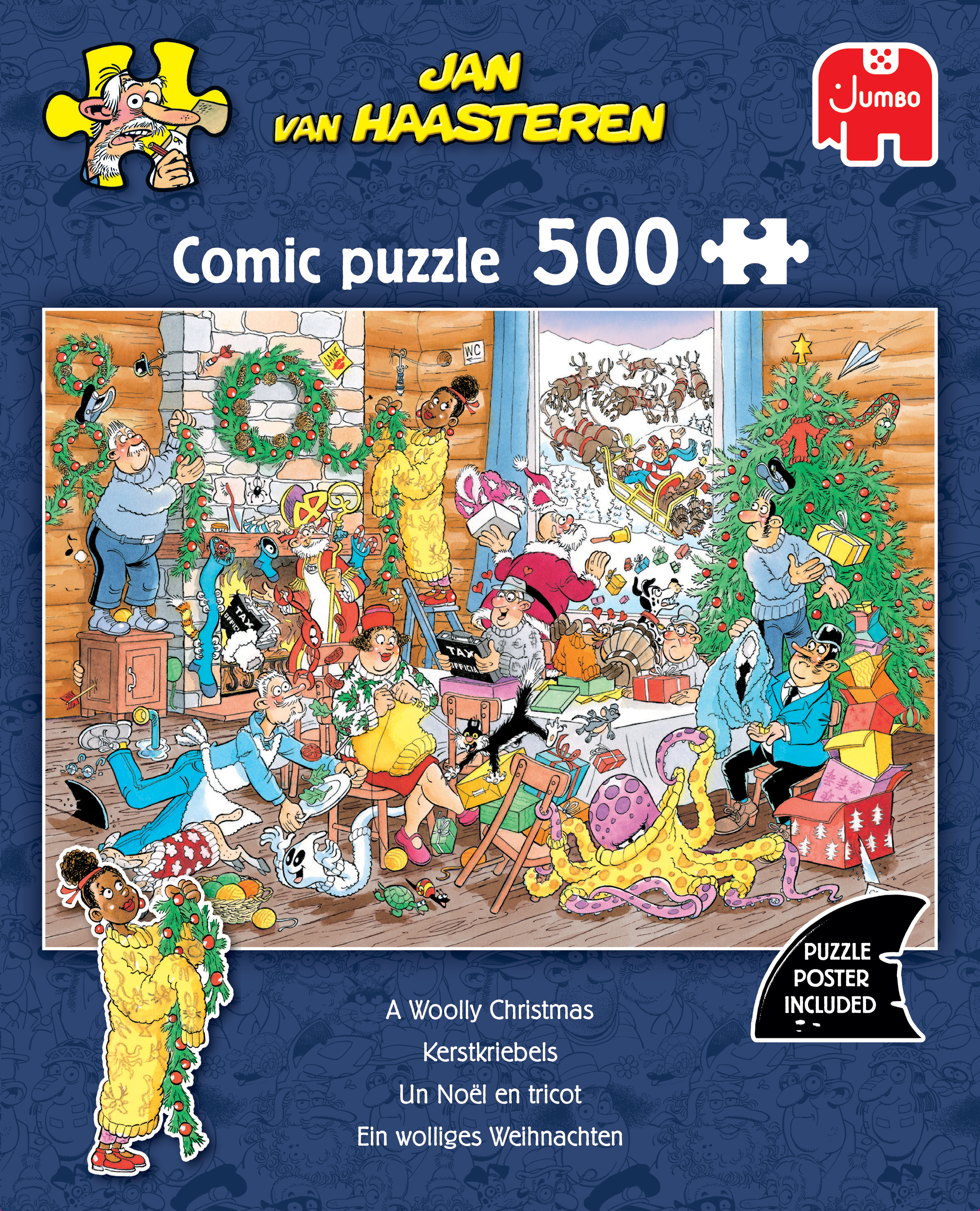 Jan Van Haasteren The Woolly Christmas Pussel 500 bitar
