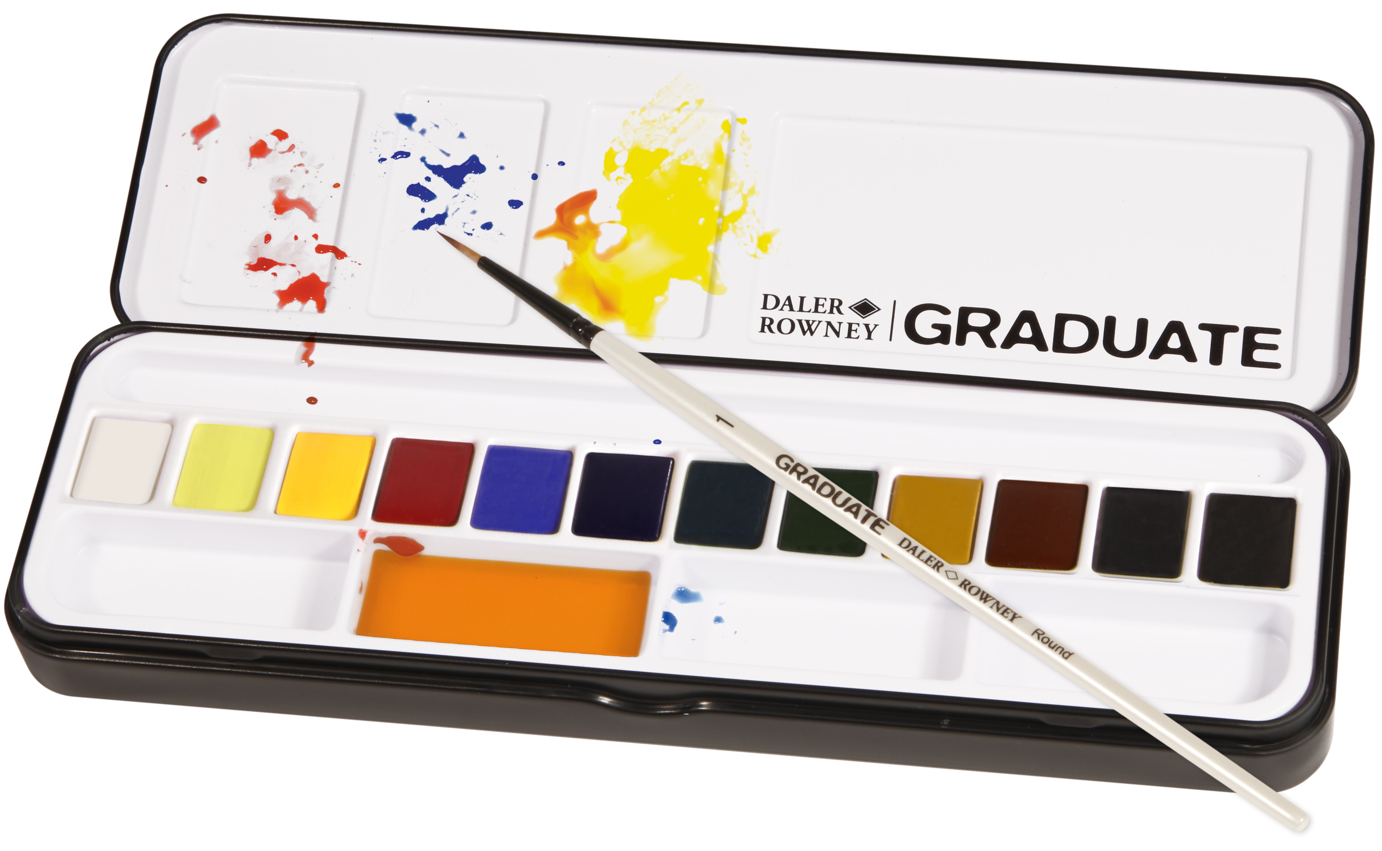 Akvarellfärg Graduate 12 Halvkoppar Daler-Rowney