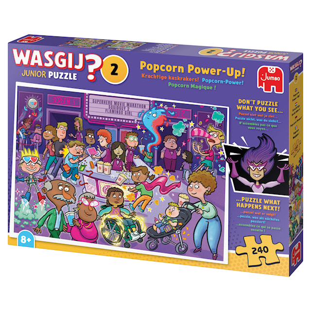 Tuotekuva 4 - Wasgij Junior 2 - Popcorn Power - Up! -palapeli, 240 palaa