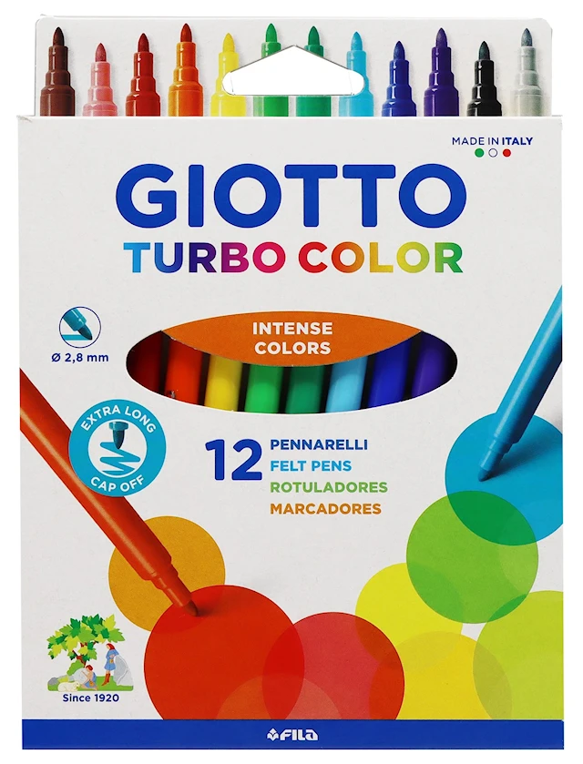 Giotto Turbo Color Tussit, 12 kpl