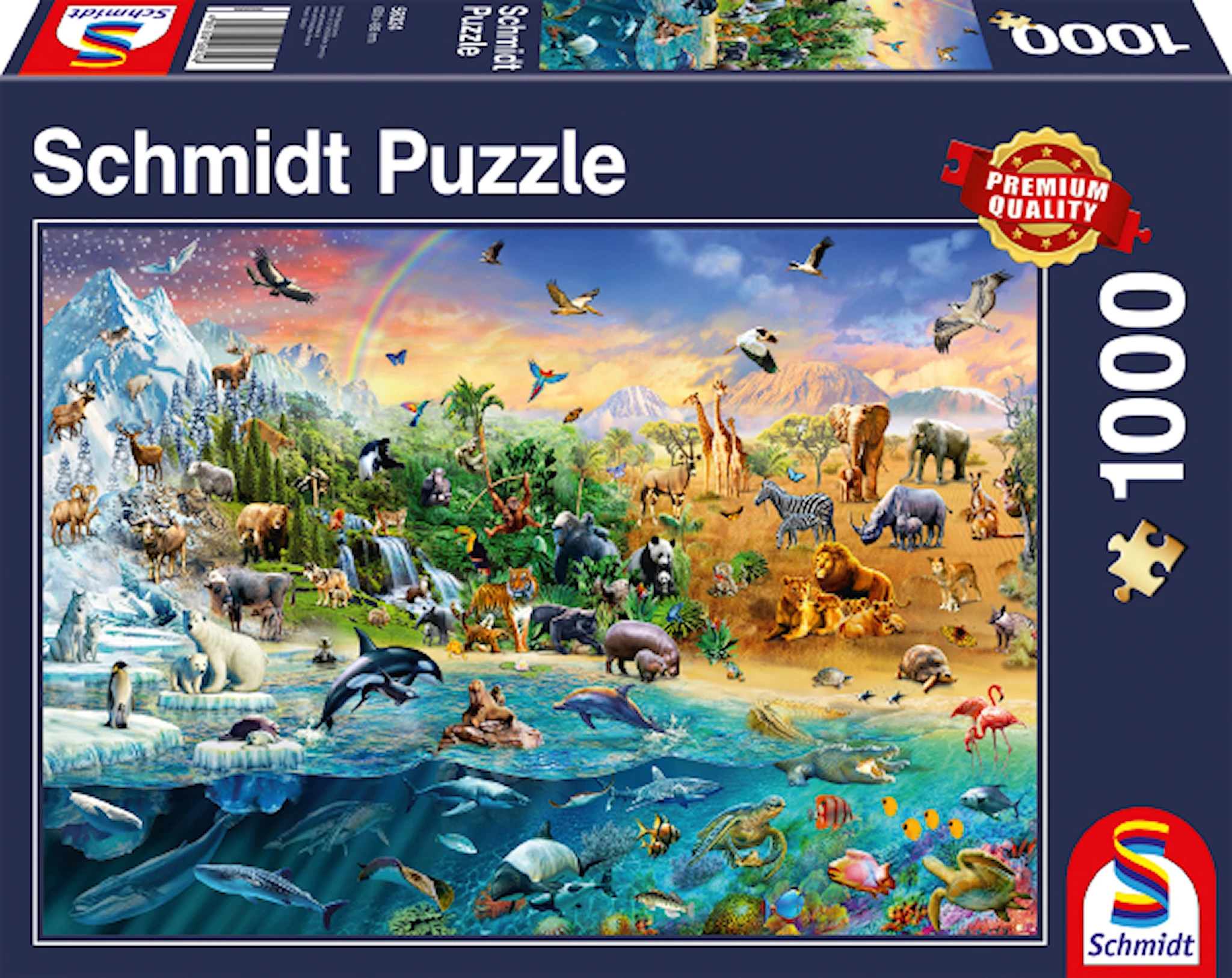 Produktbilde for Animal Kingdom Puslespill 1000 brikker Schmidt