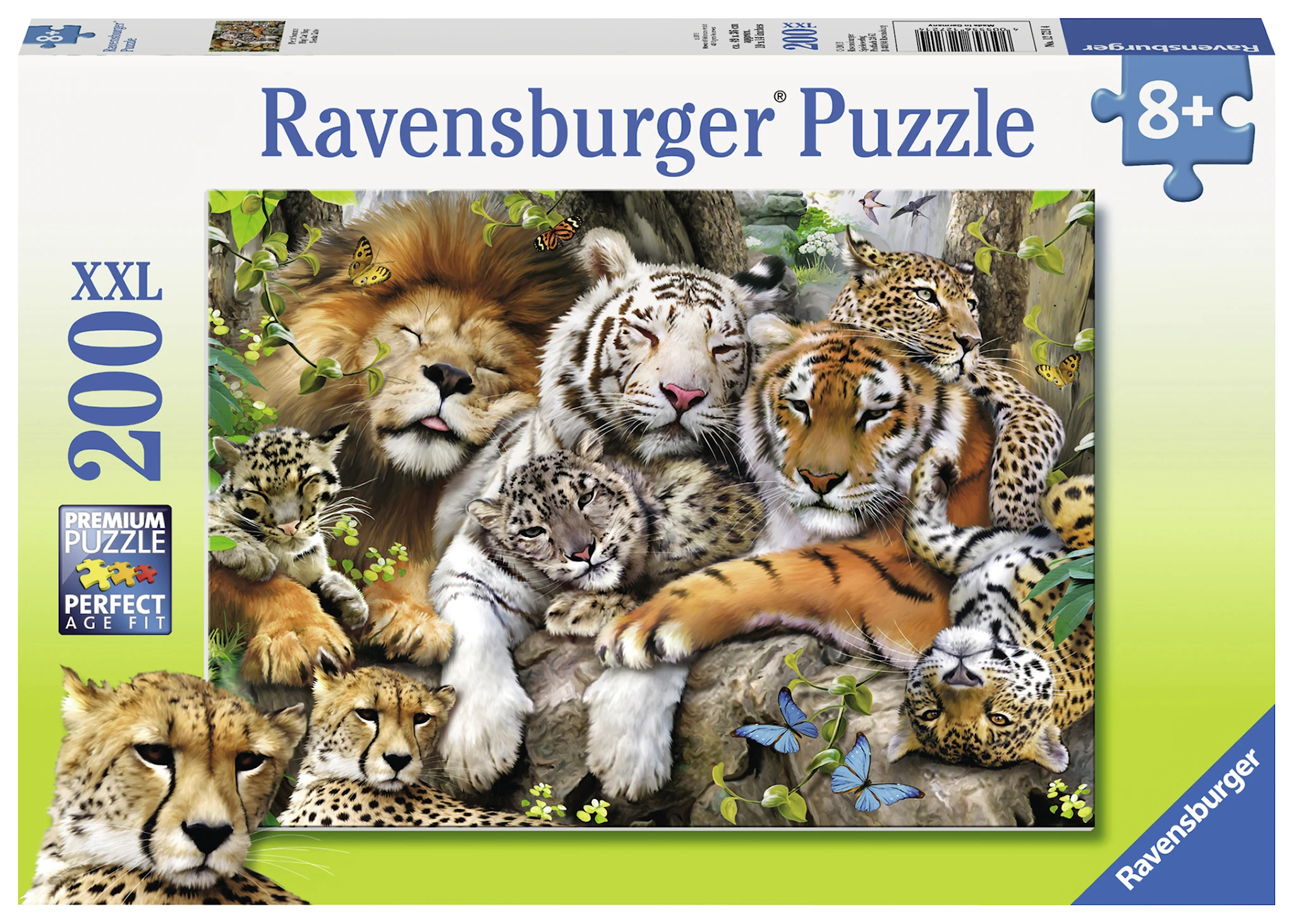 Produktbilde for Sovende stor katter Puslespill 200 brikker Ravensburger