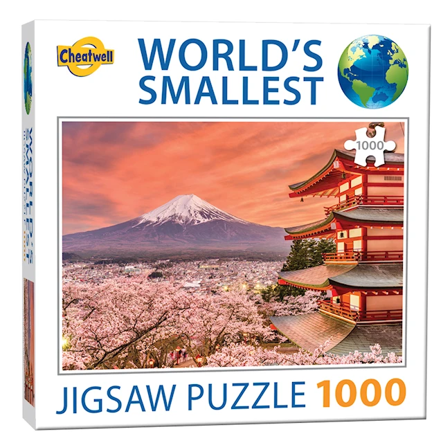 Maailman pienin 1000 palanen palapeli Fuji-vuori