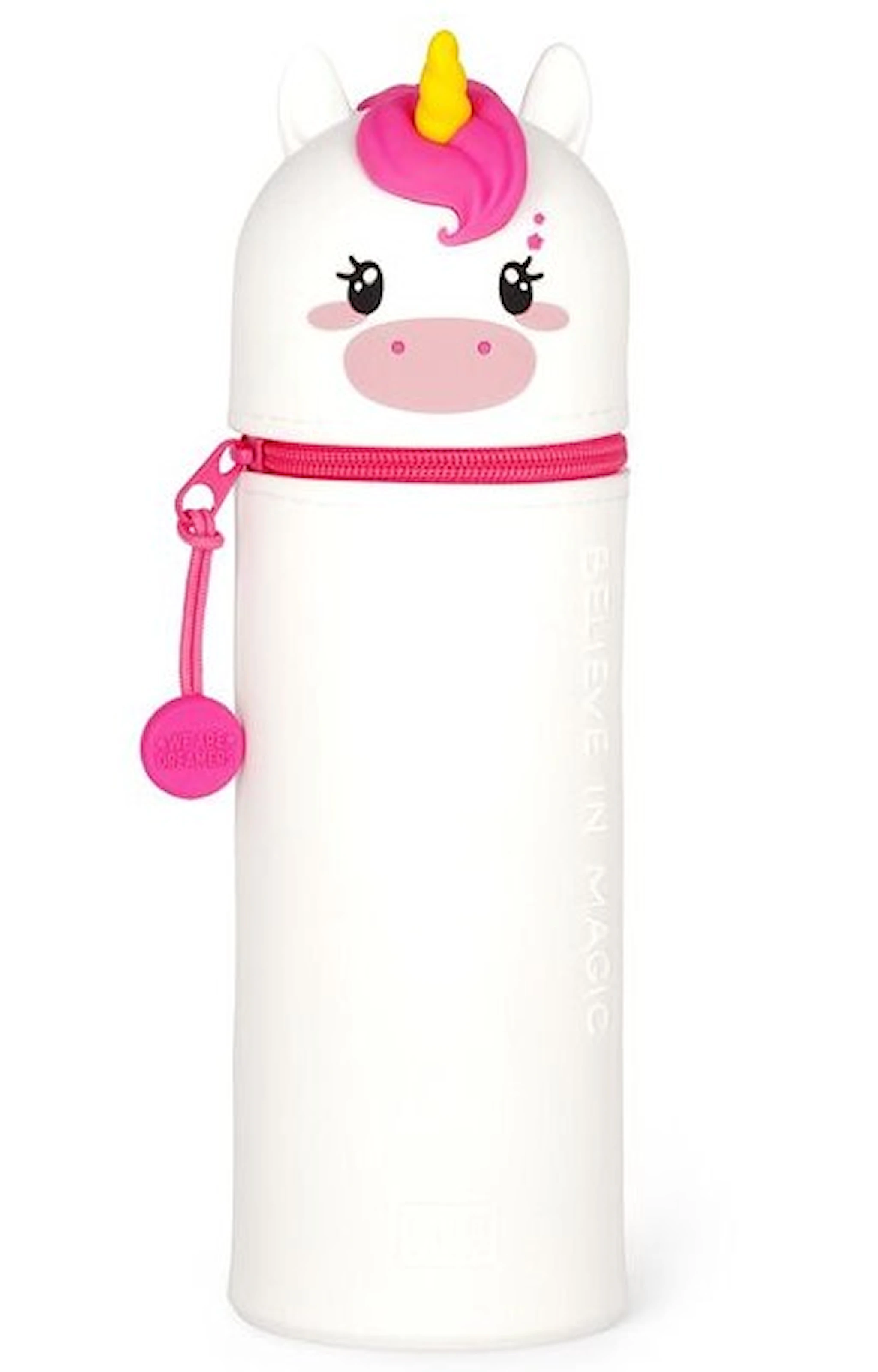 Tuotekuva ille Kynäkotelo Unicorn Silikonista Vetoketjulla 18,5 cm Kawaii