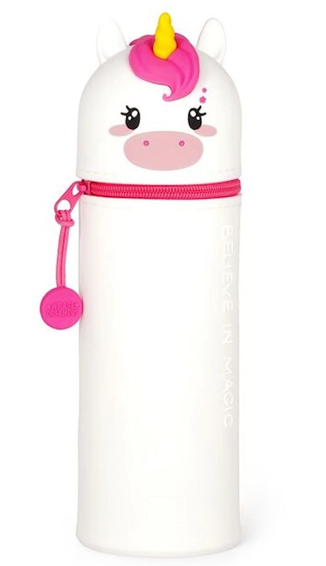 Pennfodral Unicorn Av Silikon Med Dragkedja 18,5 cm Kawaii
