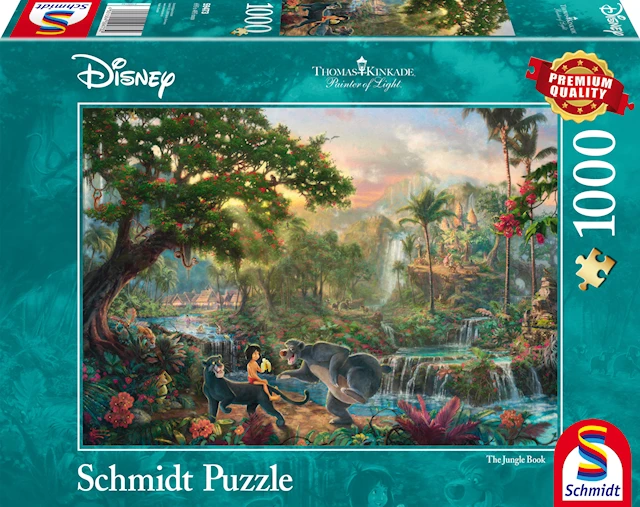Disney The Jungle Book Thomas Kinkade Palapelit 1000 palaa Schmidt