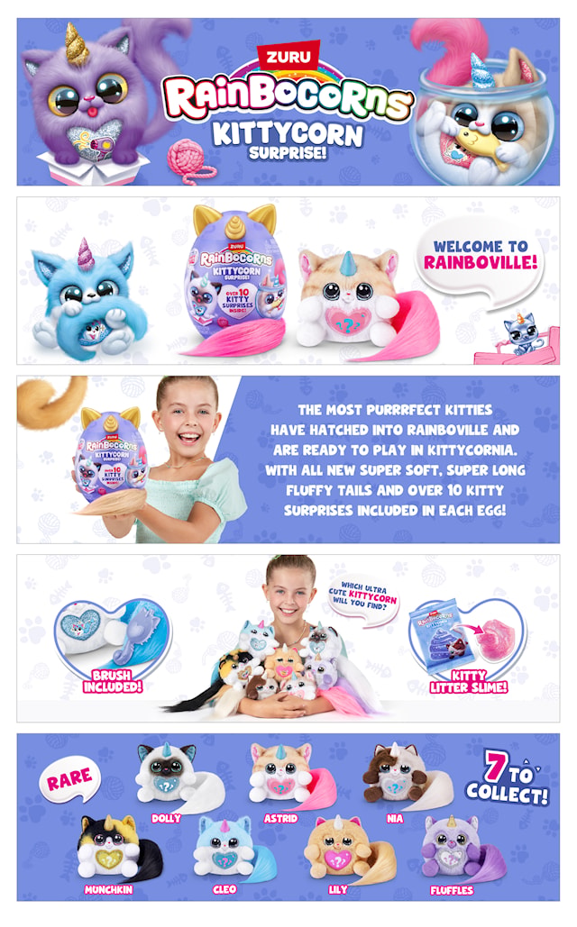 Tuotekuva 4 - Kittycorn Surprise Yllätysmuna pehmolelulla Rainbocorns