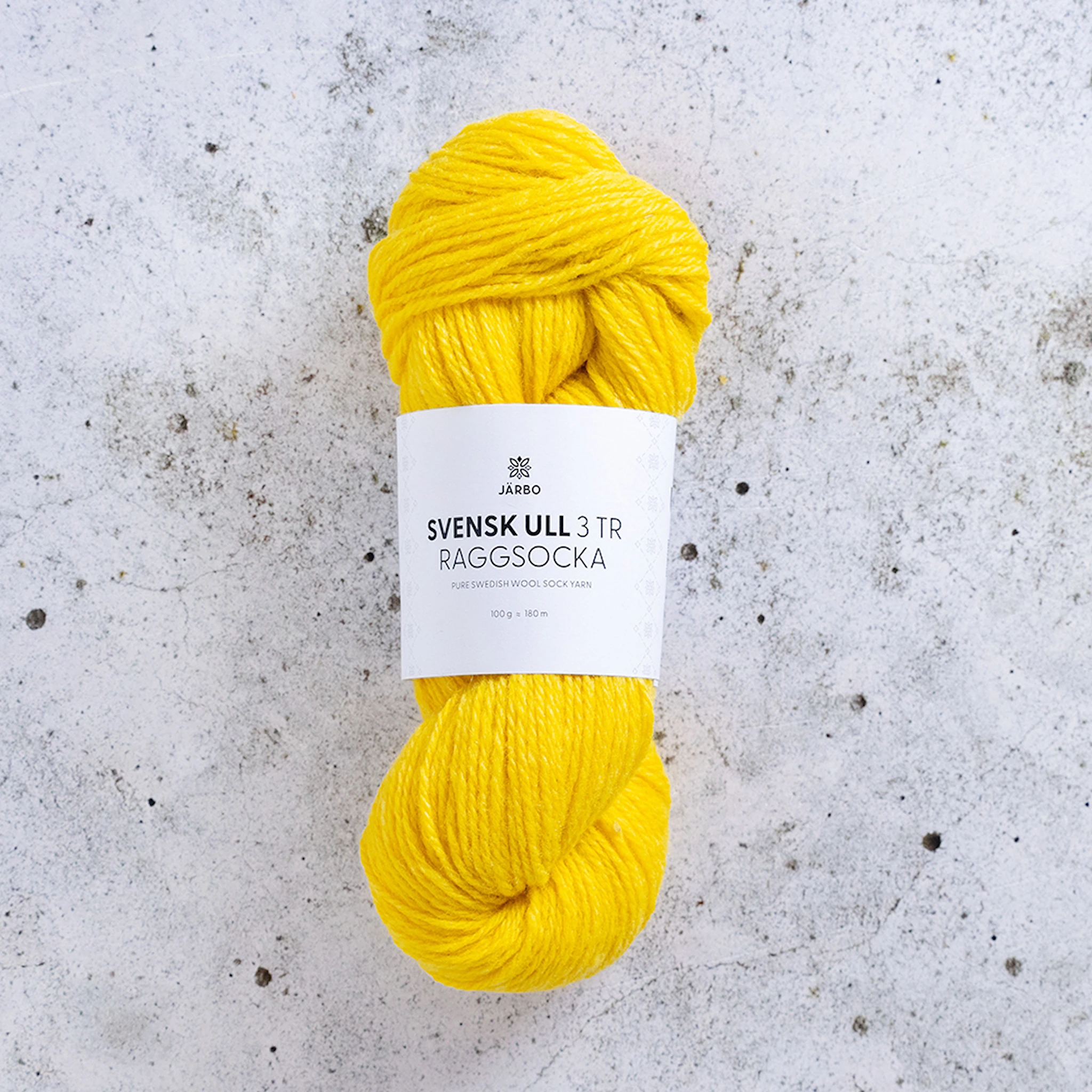Tuotekuva ille Svensk Ull 3tr Villasukka 100 gr Dandelion Bloom 204 Järbo