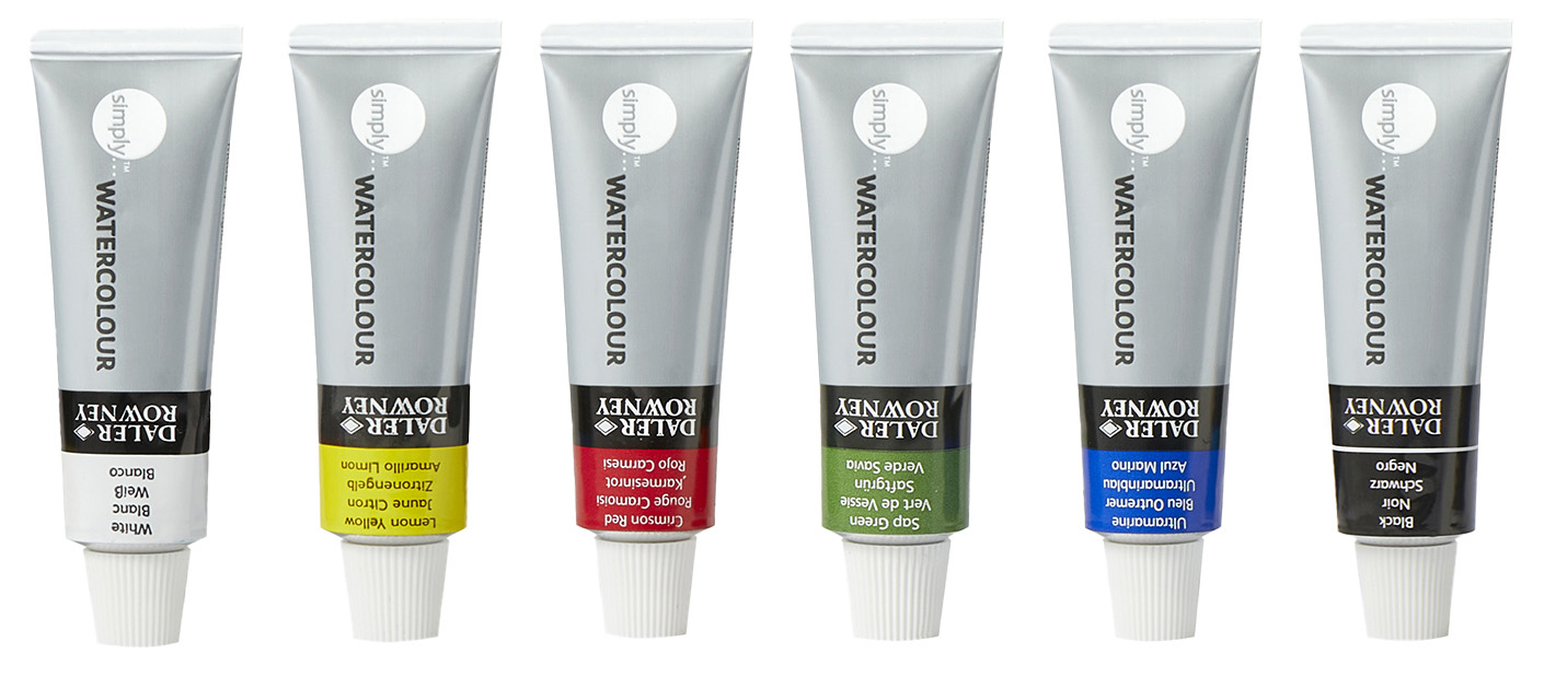 Akvarellfärg Basfärger 6x12 ml Daler-Rowney