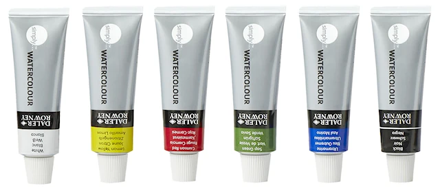 Akvarellfärg Basfärger 6x12 ml Daler-Rowney