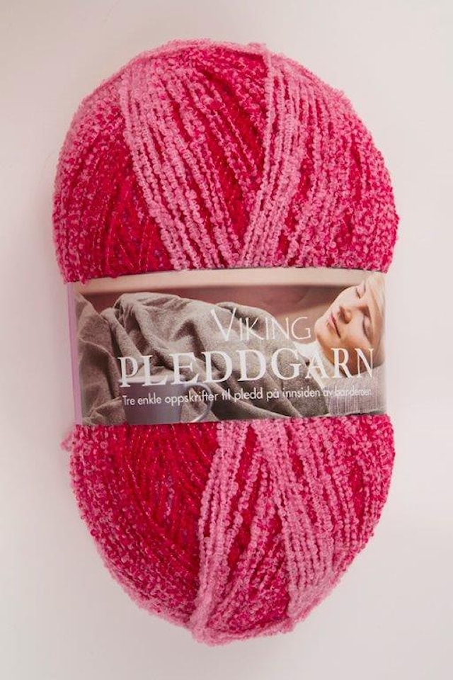 Pleddgarn 350 g kirsikka Viking Garn