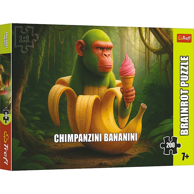 Italian Brainrot Chimpanzini Bananin Pussel 200 Bitar Trefl