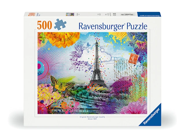 Pussel Postcard from Paris 500 bitar, Ravensburger