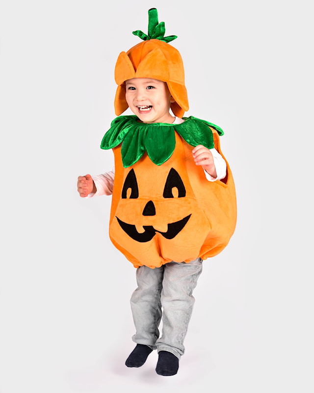 Produktbild 3 för Pumpadräkt Halloween 98-104 cl Den goda fen