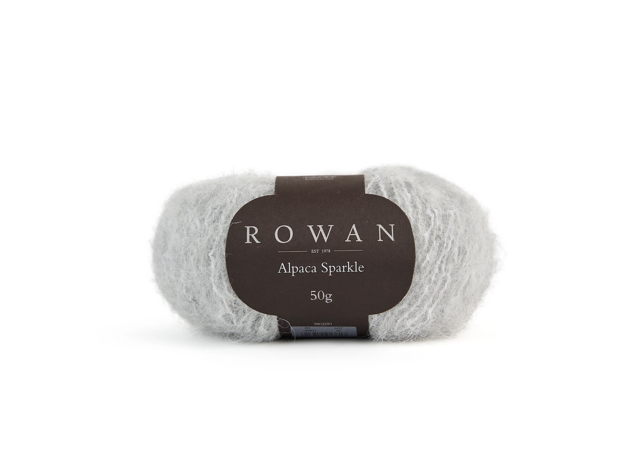 Produktbild för Alpaca Sparkle, paljett garn, 50 gr Silver 10024 Rowan